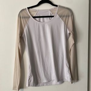 Fabletics long sleeved white shirt